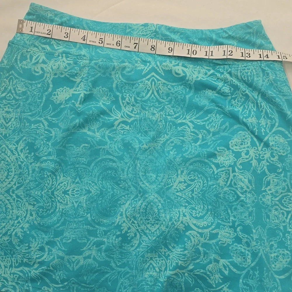 Title nine Turquoise Paisley Mini‎ Skirt S